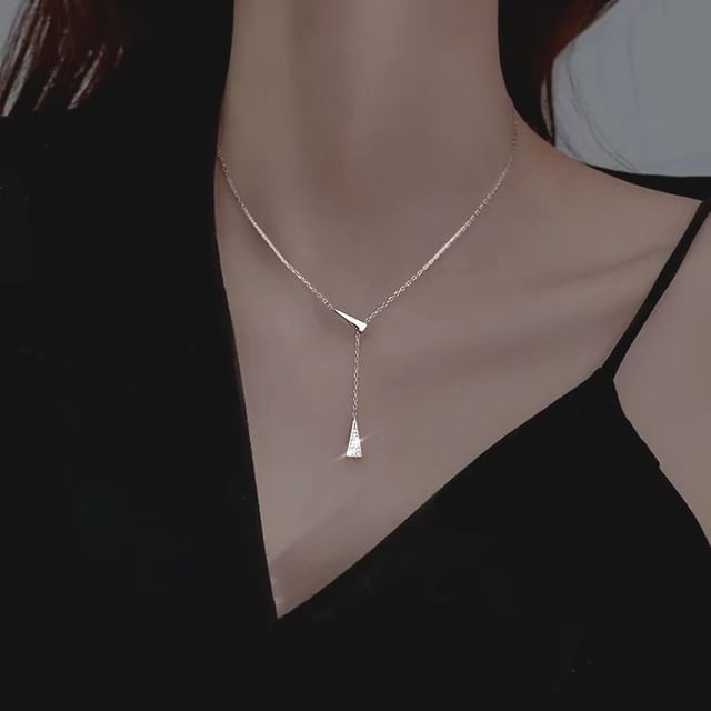 Toinianimos-Triangle Pendant S925 Sterling Silver Choker