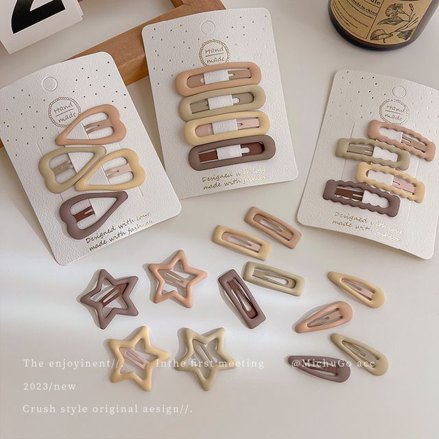 LIDO-Alloy Hair Clip Various Designs Set