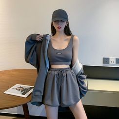 Newkoou - Bra Top / Joggers / Zip-Up Hoodie Newkoou - Bra Top / Joggers / Zip-Up Hoodie