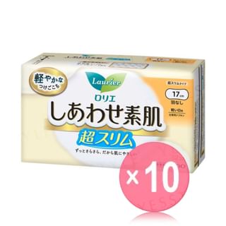 Kao - Laurier F Happiness Skin Ultra Slim Light Daily No Wing 17cm 10pcs Bundle Set