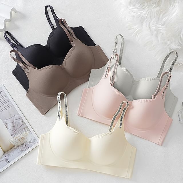 HYG Lingerie-Plain Seamless Push Up Bra