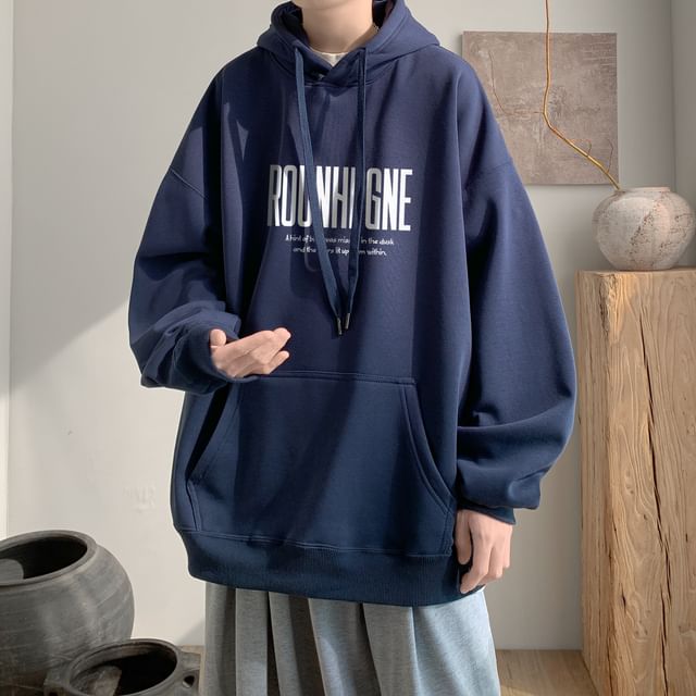 Lettering Oversized Hoodie