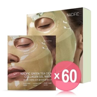 Nacific - Green Tea Cica Collagen Gel Mask Set (x60) (Bulk Box)