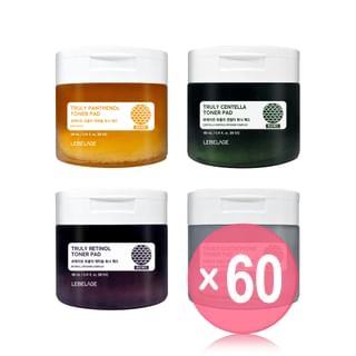LEBELAGE - Truly Toner Pad - 4 Types (x60) (Bulk Box)