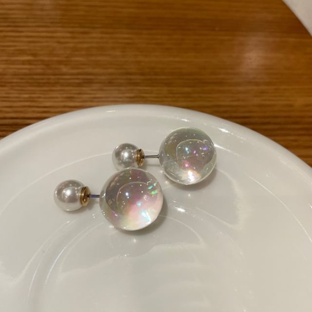 Panda Dama-Ball Stud Earring
