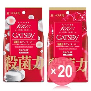 Mandom - Gatsby Biocore Deodorant Body Paper (x20) (Bulk Box)