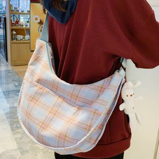 plaid crossbody bag