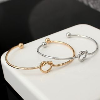 Gaya-Alloy Knot Open Bangle