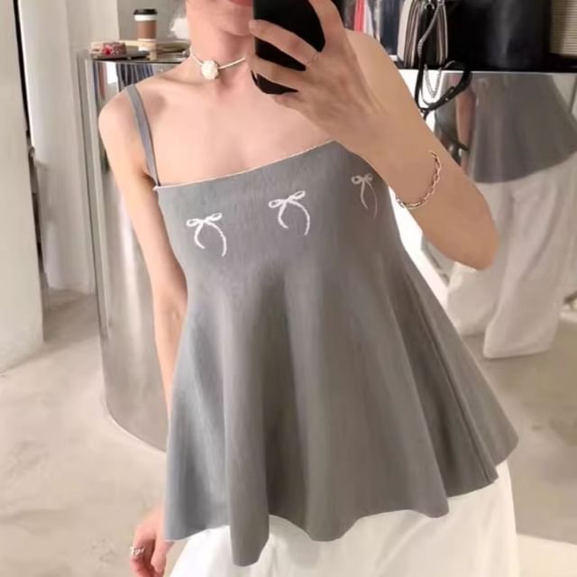 ruffle hem cami top