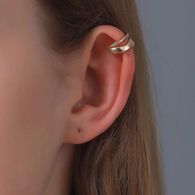 Rodiv-Layered Alloy Ear Cuff