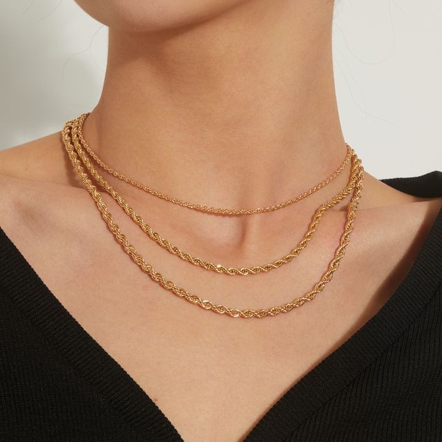 Layer chain necklace discount