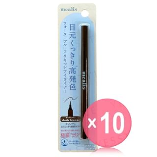 mealis - Liquid Eyeliner Dark Brown (x10) (Bulk Box)