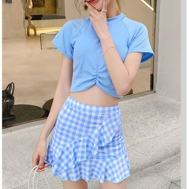 Gingham swim outlet skirt