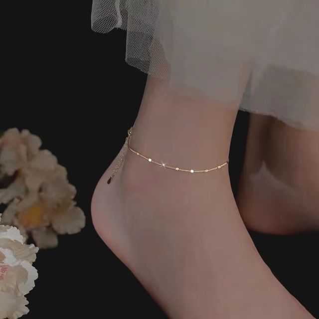 Toinianimos-Cubic S925 Sterling Silver Anklet