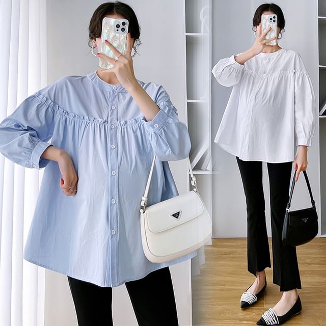 flowy long sleeve blouse