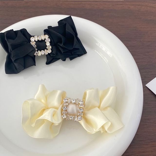 Kiren-Rhinestone Bowknot Hair Clip