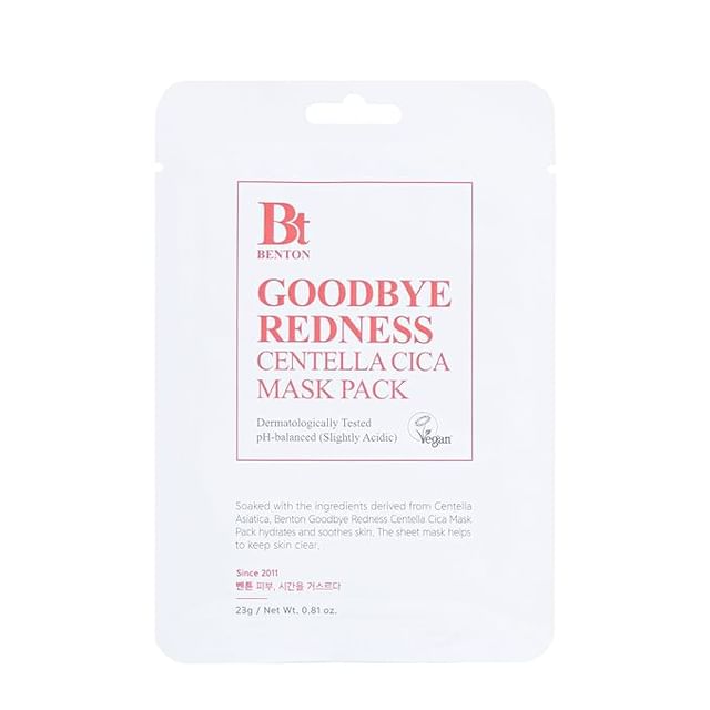 Benton - Goodbye Redness Centella Mask Pack | YesStyle | Tuchmasken