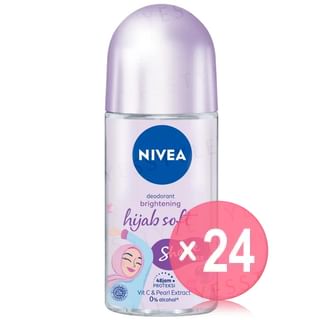 NIVEA - Women Brightening Hijab Soft Vit C & Pearl Extract Deodorant Roll On (x24) (Bulk Box)