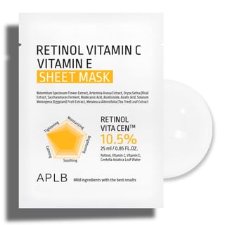 APLB - Retinol Vitamin C Vitamin E Sheet Mask