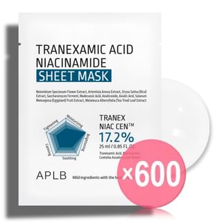APLB - Tranexamic Acid Niacinamide Sheet Mask (x600) (Bulk Box)