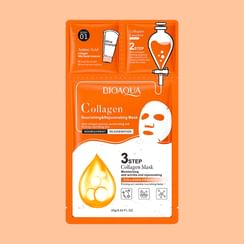 BIOAQUA - 3 Steps Moisturizing Anti Wrinkle and Rejuvenating Collagen Mask