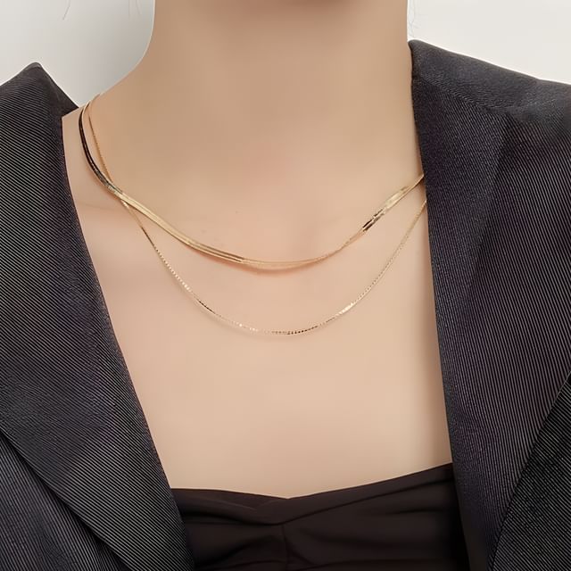 PANGU-Layered Alloy Necklace
