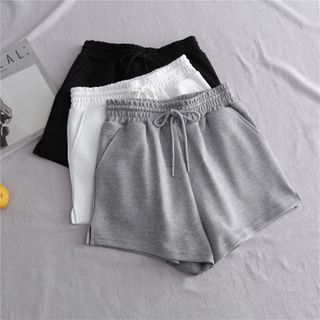drawstring sweat shorts