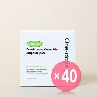 One-day's you - Help Me! Eco-Intense Ceramide Ampoule Pad Pouch Set (x40) (Bulk Box)