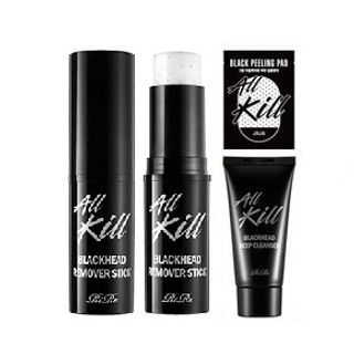 RiRe - All Kill Blackhead Remover Stick Set: Blackhead Remover Stick 1pc + Deep Cleanser 40ml + Peeling Pad 1pcs