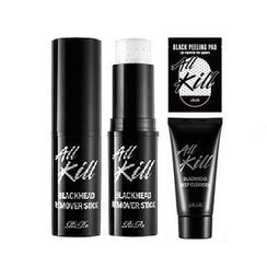 RiRe - Alle Kill Mitesser Entferner Stick Set: Mitesser Entferner Stick 1pc + Tiefenreiniger 40ml + Peeling Pad 1pcs RiRe - Alle Kill Mitesser Entferner Stick Set: Mitesser Entferner Stick 1pc + Tiefenreiniger 40ml + Peeling Pad 1pcs
