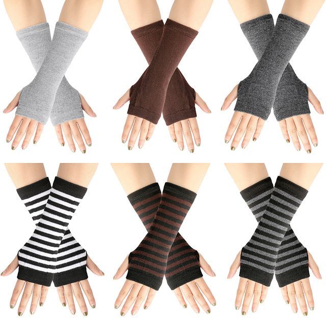 Kinoxslone-Knit Fingerless Gloves