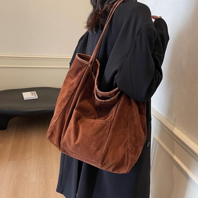 Indenis-Plain Panel Tote Bag