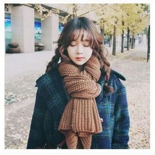 FROME-Plain Chunky Knit Scarf
