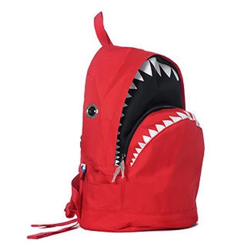 Morn Creations Genuine Shark Backpack (M) Black (SK-102-BK) - Shop showartz  Backpacks - Pinkoi