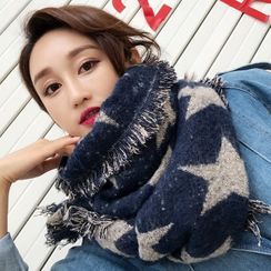 zitapompom - Fringe Print Scarf zitapompom - Fringe Print Scarf