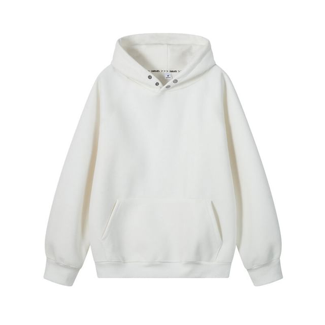 Kimeya-Plain Loose Fit Hoodie