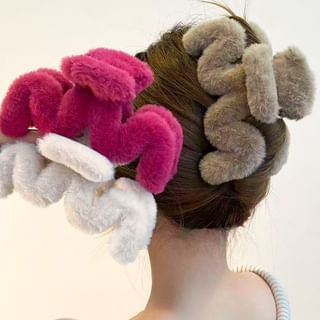 Daeuni-Fleece Wavy Hair Claw