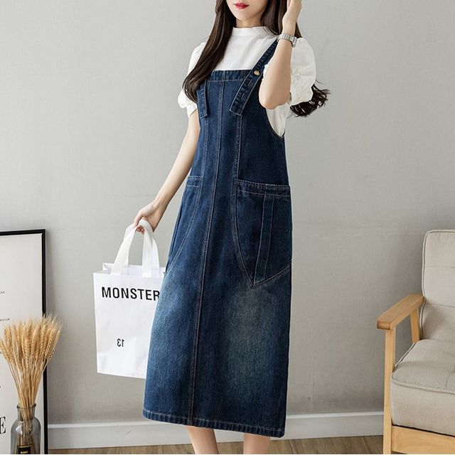 a line overall dress