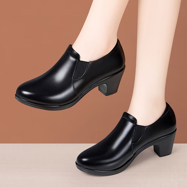 Freesia-Chunky Heel Ankle Boots