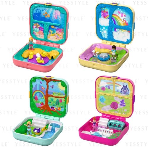 Polly Pocket Hidden Hideouts Polly Flutterrific Forest Compact Playset 