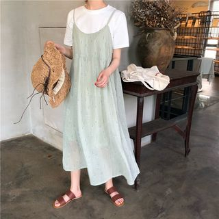 strap dress with t shirt