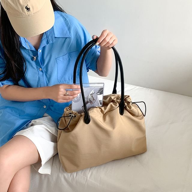FAYLE-Drawstring Nylon Shoulder Bag