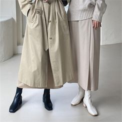 MONOBARBI - Square-Toe Low-Heel Sock Boots MONOBARBI - Square-Toe Low-Heel Sock Boots