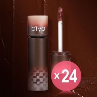 biya - Dark Series Sweet Cool Lip Glaze - 4 Colors (x24) (Bulk Box)