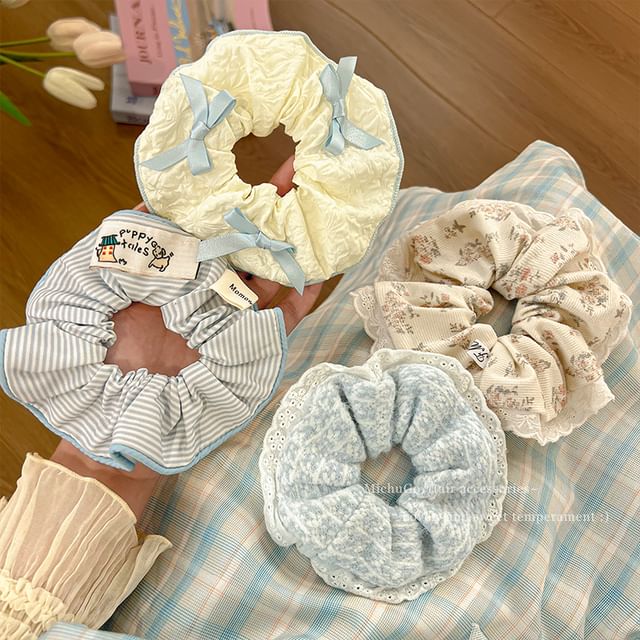 LIDO-Fabric Scrunchie Various Designs Set