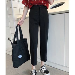 Whoosh - 宽松裤子休闲裤女高腰显瘦九分裤直筒裤西裤长裤 Whoosh - 宽松裤子休闲裤女高腰显瘦九分裤直筒裤西裤长裤