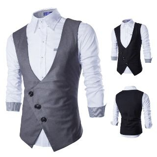 side button waistcoat