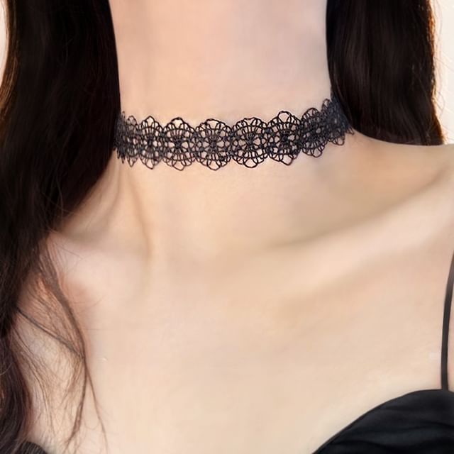 moliveny-Lace Choker