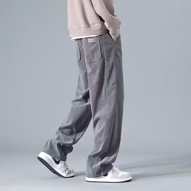 Blueforce-Mid Rise Plain Loose Fit Pants