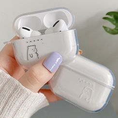 Primitivo - 熊印花透明AirPods / Pro耳机保护套 Primitivo - 熊印花透明AirPods / Pro耳机保护套